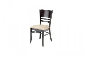 Классический стул из натурального дерева с мягким сиденьем 313162
