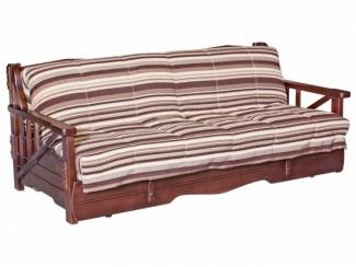 Полосатый прямой диван Кентуки 2 - Мебельная фабрика «АлексМ»