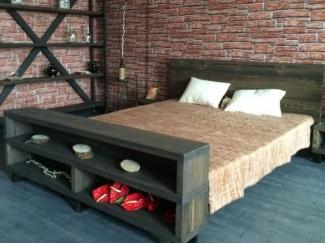 Кровать двухспальная из массива сосны - Мебельная фабрика «Массив»