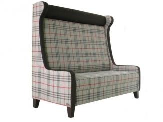 Клетчатый диван с высокой спинкой AKN- 5580 - Мебельная фабрика «Металл Плекс»