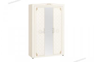 Шкаф трехдверный с зеркалом Версаль 99.12 - Мебельная фабрика «Витра/DaVita-мебель»