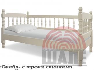 Детская кровать Смайл массив сосны - Мебельная фабрика «ВМК-Шале»