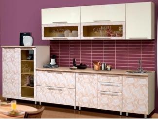 Светлый набор мебели для кухни 6в с буфетом Летучая мышь - Мебельная фабрика «Аджио»