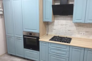 Голубой кухонный гарнитур - Мебельная фабрика «IDEA»