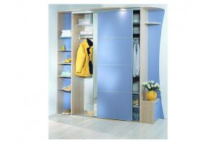 Голубой шкаф-прихожая - Мебельная фабрика «Удобна»