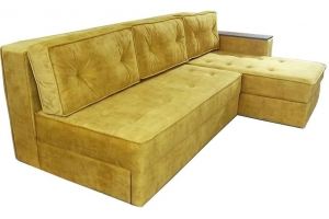 Горчичный диван с оттоманкой - Мебельная фабрика «Орион-Крым»