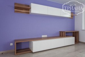 Гостиная большая с навесными шкафами - Мебельная фабрика «Триана»