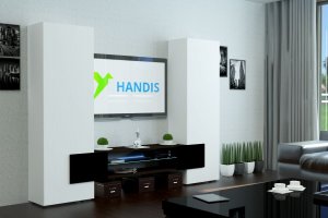 Гостиная Инкастро 1 черный глянец - Мебельная фабрика «Handis»