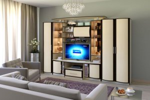 Гостиная Кристина-3 с большим проемом под TV - Мебельная фабрика «СМ-Мебель»