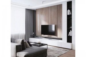 Гостиная светлая ТВ-зона - Мебельная фабрика «Технологии комфорта»