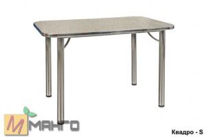 Хромированный стол Квадро S - Мебельная фабрика «Манго»