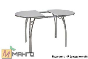 Хромированный стол Водевиль R (раздвижной) - Мебельная фабрика «Манго»