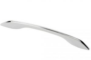 KERRON METALLIC Ручка-скоба, 160 (192) мм, белый/хром - Оптовый поставщик комплектующих «МАГАМАКС»