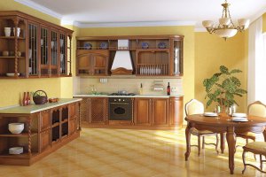 Классическая прямая кухня Виктория - Мебельная фабрика «Зеленый попугай»