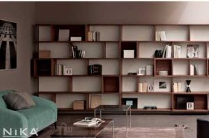 Книжный открытый стеллаж Берн STL3 - Мебельная фабрика «NIKA premium»