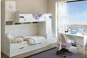 Комплект мебели для детской Леди 2 - Мебельная фабрика «Сканд-Мебель»