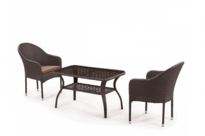 Комплект мебели из ротанга ST20B/S20B-1 Brown (2+1) - Мебельная фабрика «Афина-Мебель»