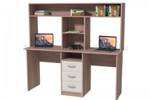 Компьютерный стол для двоих Дуос-1Н - Мебельная фабрика «Зеленоградская»