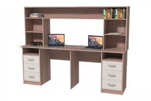 Компьютерный стол для двоих Дуос-5Н - Мебельная фабрика «Зеленоградская»