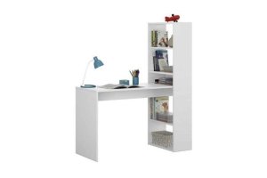 Компьютерный стол-стеллаж белый - Мебельная фабрика «MODERNIKA»