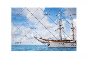 Фотопечать на стекло для шкафа-купе Корабли, лодки, транспорт 1