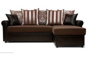 Коричневый диван ДМ020 - Мебельная фабрика «Эльнинио»