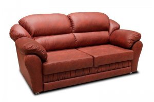 Красный мягкий диван Премиум 2