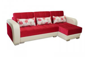 Красный угловой диван Байкал - Мебельная фабрика «Арт-мебель»