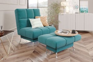 Кресло и пуф Финка-2 - Мебельная фабрика «Можгинский лесокомбинат»