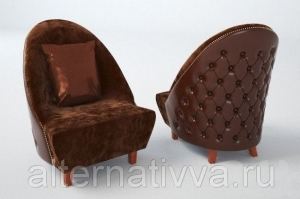 Кресло с каретной стяжкой AL 298 - Мебельная фабрика «Alternatиva Design»