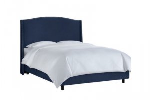 Кровать 15 в синем цвете - Мебельная фабрика «Эльнинио»