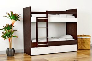 Кровать 2-х ярусная Афина-1 с ящиками - Мебельная фабрика «Алтай-Мебель»