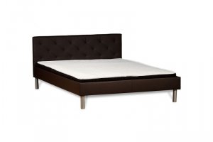 Кровать Астра коричневая с матрасом - Мебельная фабрика «СМК (Славянская мебельная компания)»