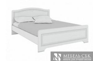 Кровать белая Мальвина 24 - Мебельная фабрика «Мебель СБК»