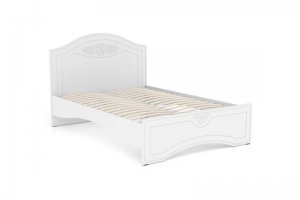Кровать белое дерево Ассоль - Мебельная фабрика «Орвис»