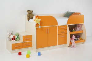 Кровать-чердак детская - Мебельная фабрика «Милан»