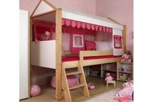 Кровать-чердак для девочки - Мебельная фабрика «IRIS»