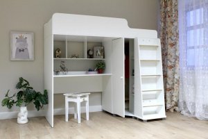 Кровать-чердак К440 - Мебельная фабрика «Лилель»