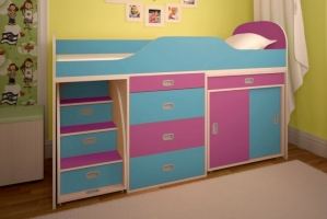 Кровать детская 2 - Мебельная фабрика «Мебельный Квартал»
