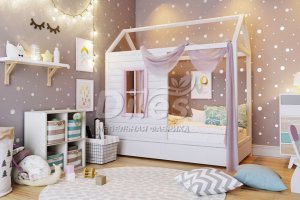 Кровать детская Домик-2 - Мебельная фабрика «Diles»