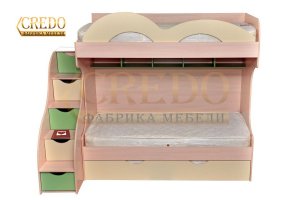 Кровать детская двухъярусная - Мебельная фабрика «Кредо»