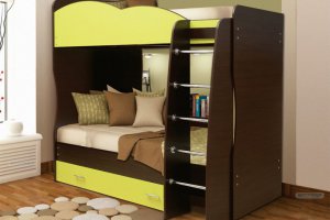 Кровать детская двухъярусная Юниор 2 1 - Мебельная фабрика «Матрица»