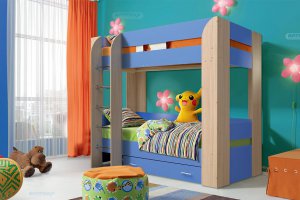 Кровать детская двухъярусная Юниор 6 - Мебельная фабрика «Матрица»