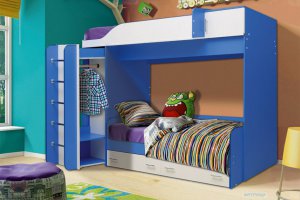 Кровать детская двухъярусная Юниор 8 - Мебельная фабрика «Матрица»