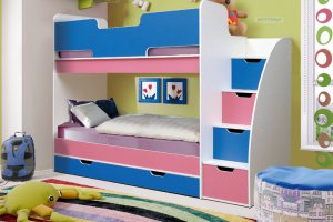 Кровать детская двухъярусная Юниор 9 - Мебельная фабрика «Матрица»
