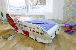 Кровать детская КР-609 Самолет - Мебельная фабрика «Лилель»