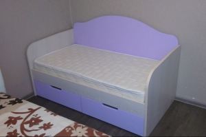 Кровать детская лиловая - Мебельная фабрика «Народная мебель»