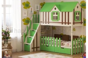 Кровать- домик HAPPY KIDS ЭКО 16 - Мебельная фабрика «Happy home»