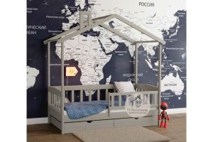 Кровать Domik mid home scandi - Мебельная фабрика «EcoBedHouse»