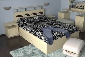 Кровать двухспальная Волна 3 - Мебельная фабрика «СлавМебель»